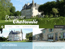 Tablet Screenshot of chateau-chabroulie.com